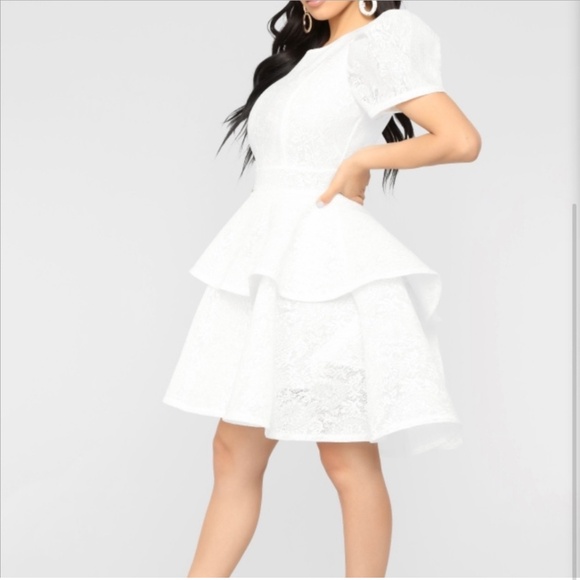 White Old Money Princess Dress - Picture 1 of 4